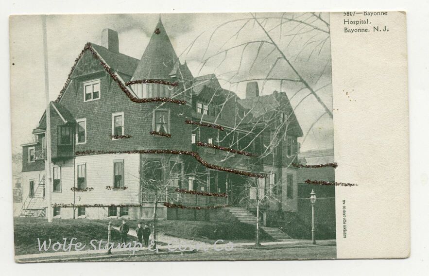 udb photo view bayonne hospital bayonne nj nice unused undivided back 